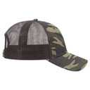 105-1247 Cotton Twill Low Profile Camo Cap with Mesh Back