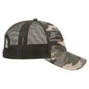105-1247 Cotton Twill Low Profile Camo Cap with Mesh Back