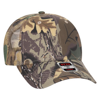 105-751 Camouflage Cotton Twill Low Profile Pro Style Mesh Back Caps