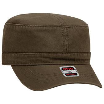 109-791 Superior Garment Washed Cotton Twill Military Style Caps