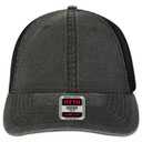 121-1202 "OTTO COMFY FIT" Washed Pigment Dyed Cotton Twill 6 Panel Low Profile Mesh Back Trucker Hat