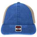 121-1202 "OTTO COMFY FIT" Washed Pigment Dyed Cotton Twill 6 Panel Low Profile Mesh Back Trucker Hat