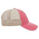 121-1202 "OTTO COMFY FIT" Washed Pigment Dyed Cotton Twill 6 Panel Low Profile Mesh Back Trucker Hat