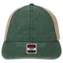 121-1202 "OTTO COMFY FIT" Washed Pigment Dyed Cotton Twill 6 Panel Low Profile Mesh Back Trucker Hat