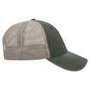 121-1202 "OTTO COMFY FIT" Washed Pigment Dyed Cotton Twill 6 Panel Low Profile Mesh Back Trucker Hat
