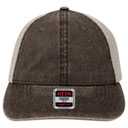 121-1202 "OTTO COMFY FIT" Washed Pigment Dyed Cotton Twill 6 Panel Low Profile Mesh Back Trucker Hat