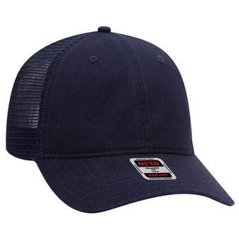 121-858 OTTO CAP 6 Panel Low Profile Mesh Back Trucker Dad Hat