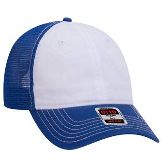 121-858 OTTO CAP 6 Panel Low Profile Mesh Back Trucker Dad Hat