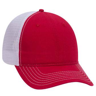 121-858 OTTO CAP 6 Panel Low Profile Mesh Back Trucker Dad Hat
