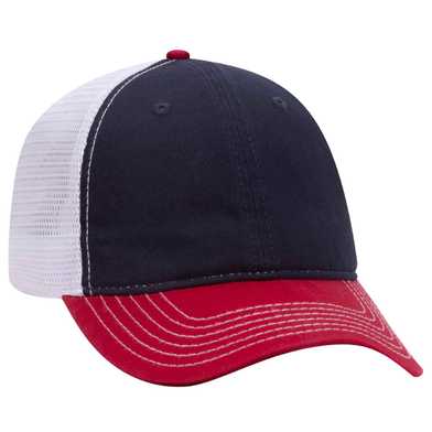 121-858 OTTO CAP 6 Panel Low Profile Mesh Back Trucker Dad Hat 121-858 OTTO CAP 6 Panel Low Profile Mesh Back Trucker Dad Hat