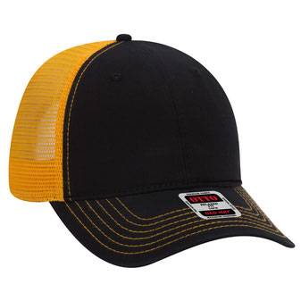 121-858 OTTO CAP 6 Panel Low Profile Mesh Back Trucker Dad Hat
