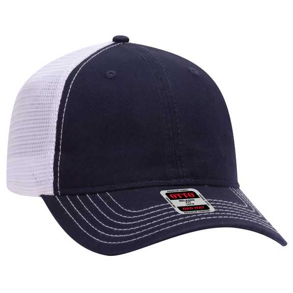 121-858 OTTO CAP 6 Panel Low Profile Mesh Back Trucker Dad Hat 121-858 OTTO CAP 6 Panel Low Profile Mesh Back Trucker Dad Hat