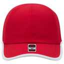 133-1254 Performance Stretchable knit w/ Cool Mesh Inserts and Binding Trim Visor
