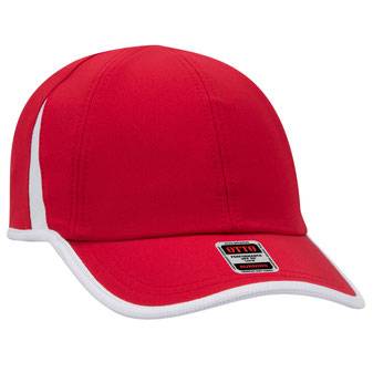 133-1254 Performance Stretchable knit w/ Cool Mesh Inserts and Binding Trim Visor