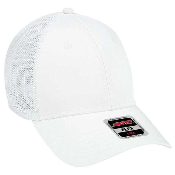 135-1230 Superior Cotton Twill Stretchable Polyester Mesh Back Low Profile Pre-Curved Visor Cap 135-1230 Superior Cotton Twill Stretchable Polyester Mesh Back Low Profile Pre-Curved Visor Cap