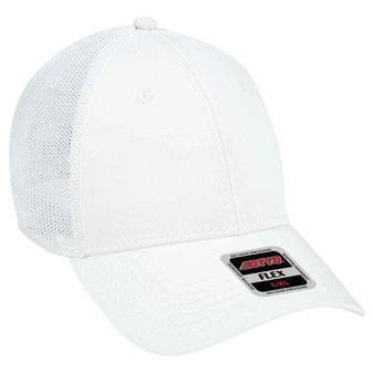 135-1230 Superior Cotton Twill Stretchable Polyester Mesh Back Low Profile Pre-Curved Visor Cap