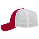135-1230 Superior Cotton Twill Stretchable Polyester Mesh Back Low Profile Pre-Curved Visor Cap