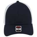 135-1230 Superior Cotton Twill Stretchable Polyester Mesh Back Low Profile Pre-Curved Visor Cap