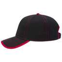 147-1071 Superior Cotton Twill Trim Edge Visor Contrast Stitching Low Profile Pro Style Caps