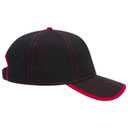 147-1071 Superior Cotton Twill Trim Edge Visor Contrast Stitching Low Profile Pro Style Caps