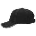 147-1071 Superior Cotton Twill Trim Edge Visor Contrast Stitching Low Profile Pro Style Caps
