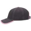 147-1071 Superior Cotton Twill Trim Edge Visor Contrast Stitching Low Profile Pro Style Caps
