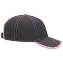147-1071 Superior Cotton Twill Trim Edge Visor Contrast Stitching Low Profile Pro Style Caps