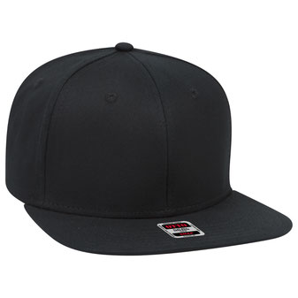 148-1197 Cotton Twill Square Flat Visor Pro Style Snapback Caps