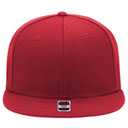 148-1267 6 Panel Mid Profile Style Alternative Wool Twill Square Flat Visor Snapback hat