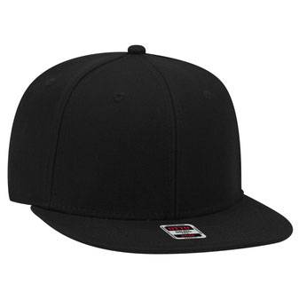148-1267 6 Panel Mid Profile Style Alternative Wool Twill Square Flat Visor Snapback hat