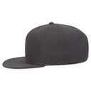 148-1267 6 Panel Mid Profile Style Alternative Wool Twill Square Flat Visor Snapback hat