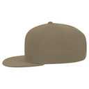 148-1267 6 Panel Mid Profile Style Alternative Wool Twill Square Flat Visor Snapback hat
