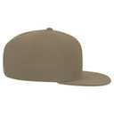 148-1267 6 Panel Mid Profile Style Alternative Wool Twill Square Flat Visor Snapback hat