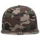 148-1267 6 Panel Mid Profile Style Alternative Wool Twill Square Flat Visor Snapback hat