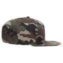148-1267 6 Panel Mid Profile Style Alternative Wool Twill Square Flat Visor Snapback hat