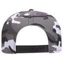 148-1267 6 Panel Mid Profile Style Alternative Wool Twill Square Flat Visor Snapback hat