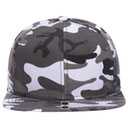 148-1267 6 Panel Mid Profile Style Alternative Wool Twill Square Flat Visor Snapback hat