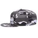 148-1267 6 Panel Mid Profile Style Alternative Wool Twill Square Flat Visor Snapback hat
