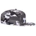 148-1267 6 Panel Mid Profile Style Alternative Wool Twill Square Flat Visor Snapback hat