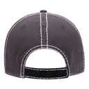 149-1091 Vintage Washed Cotton Twill Distressed Binding Trim Visor w/ Heavy Stitching Low Profile Pro Style