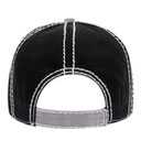 149-1091 Vintage Washed Cotton Twill Distressed Binding Trim Visor w/ Heavy Stitching Low Profile Pro Style