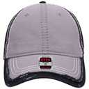 149-1091 Vintage Washed Cotton Twill Distressed Binding Trim Visor w/ Heavy Stitching Low Profile Pro Style