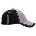 149-1091 Vintage Washed Cotton Twill Distressed Binding Trim Visor w/ Heavy Stitching Low Profile Pro Style