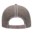 149-1091 Vintage Washed Cotton Twill Distressed Binding Trim Visor w/ Heavy Stitching Low Profile Pro Style