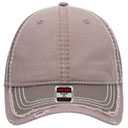 149-1091 Vintage Washed Cotton Twill Distressed Binding Trim Visor w/ Heavy Stitching Low Profile Pro Style