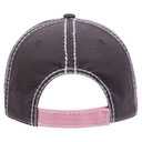 149-1091 Vintage Washed Cotton Twill Distressed Binding Trim Visor w/ Heavy Stitching Low Profile Pro Style