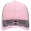 149-1091 Vintage Washed Cotton Twill Distressed Binding Trim Visor w/ Heavy Stitching Low Profile Pro Style