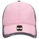 149-1091 Vintage Washed Cotton Twill Distressed Binding Trim Visor w/ Heavy Stitching Low Profile Pro Style