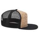 154-1174 Cork Square Flat Visor Pro Style Mesh Back Snapback Caps