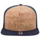 154-1174 Cork Square Flat Visor Pro Style Mesh Back Snapback Caps